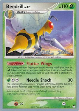 Beedrill LV.47 (15/111) (Luxdrill - Stephen Silvestro) [World Championships 2009] - Dark Crystal Cards