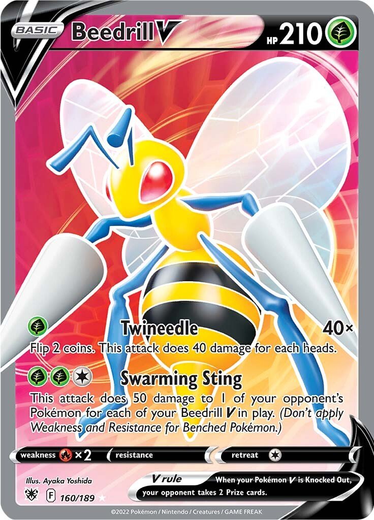 Beedrill V (160/189) [Sword & Shield: Astral Radiance] - Dark Crystal Cards