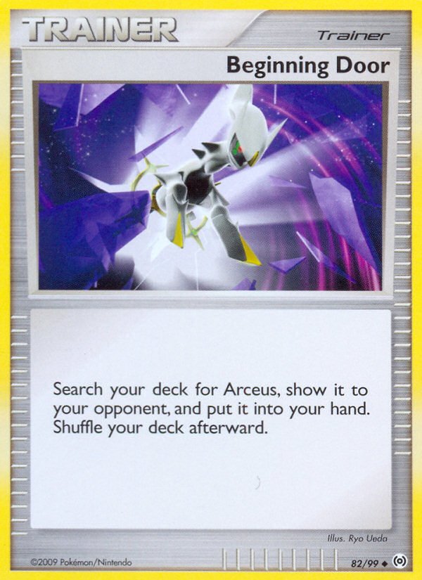 Beginning Door (82/99) [Platinum: Arceus] - Dark Crystal Cards