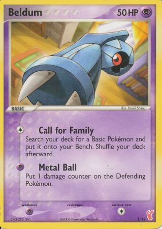 Beldum (1/12) [EX: Trainer Kit 2 - Plusle] - Dark Crystal Cards