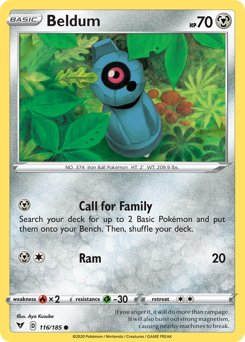 Beldum (116/185) [Sword & Shield: Vivid Voltage] - Dark Crystal Cards