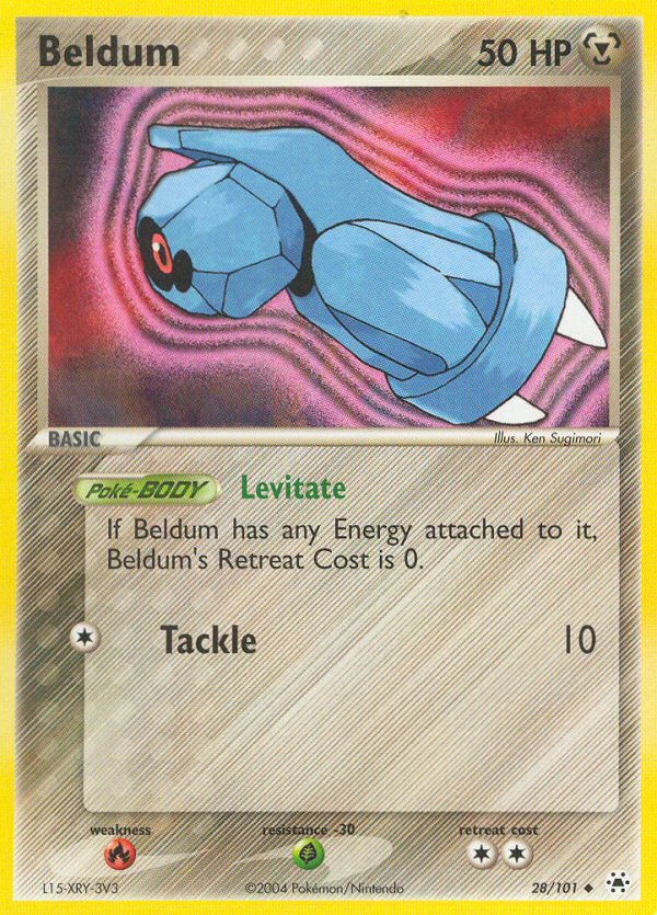 Beldum (28/101) [EX: Hidden Legends] - Dark Crystal Cards