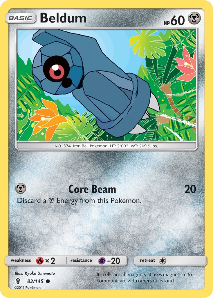 Beldum (83/145) [Sun & Moon: Guardians Rising] - Dark Crystal Cards