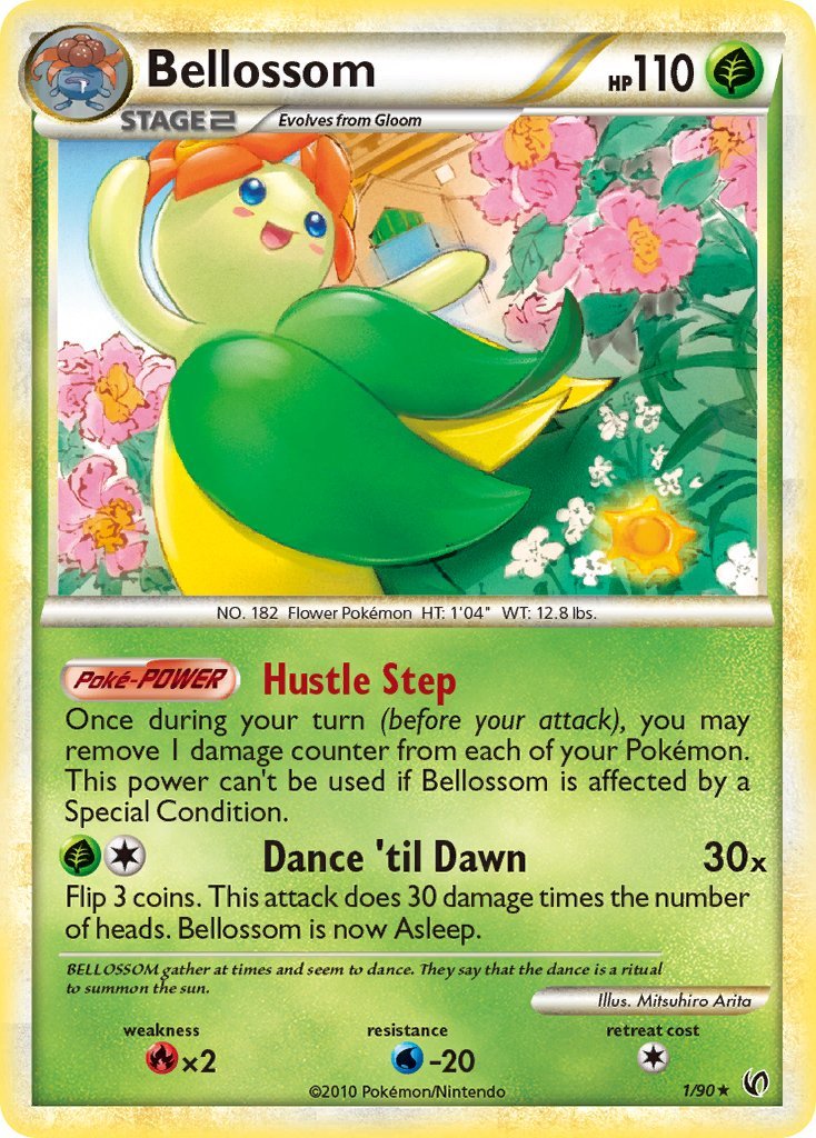 Bellossom (1/90) (Theme Deck Exclusive) [HeartGold & SoulSilver: Undaunted] - Dark Crystal Cards