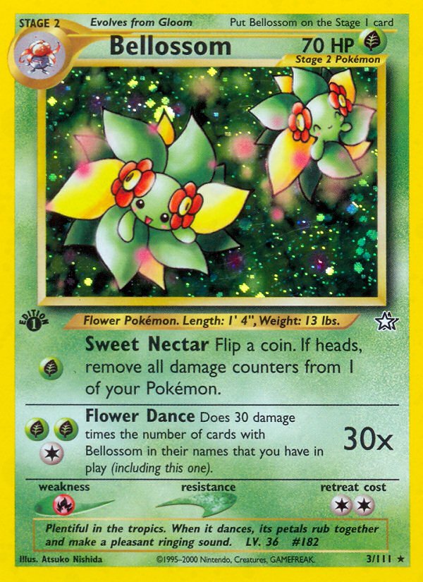 Bellossom (3/111) [Neo Genesis 1st Edition] - Dark Crystal Cards