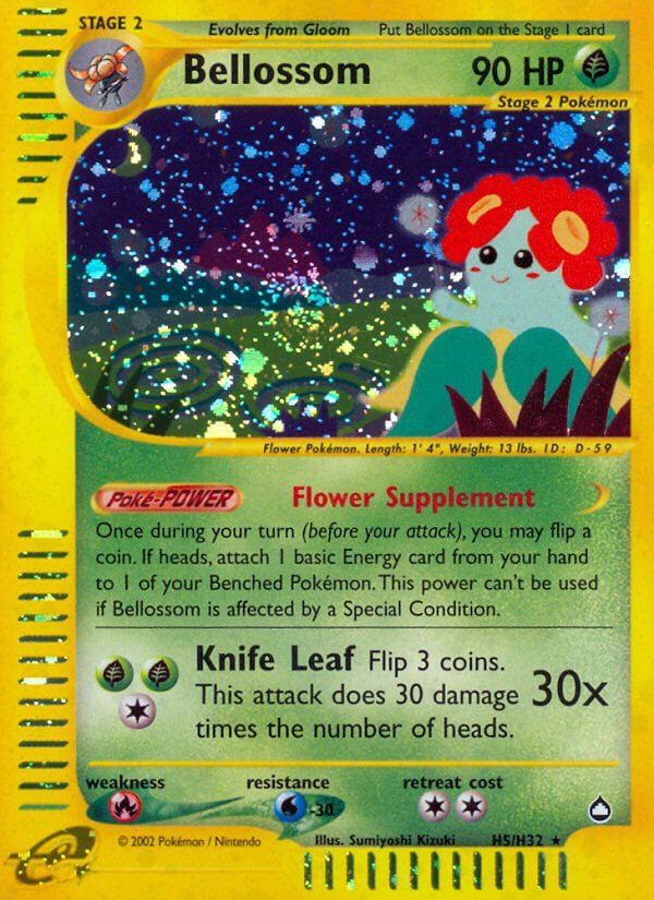 Bellossom (H5/H32) [Aquapolis] - Dark Crystal Cards