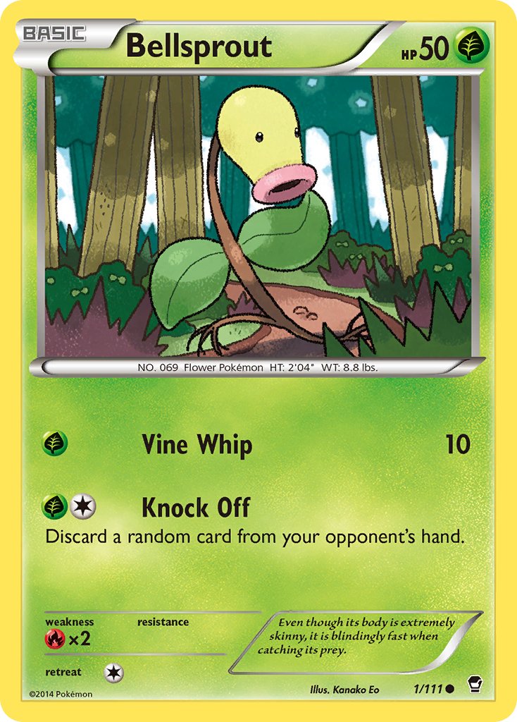 Bellsprout (1/111) [XY: Furious Fists] - Dark Crystal Cards