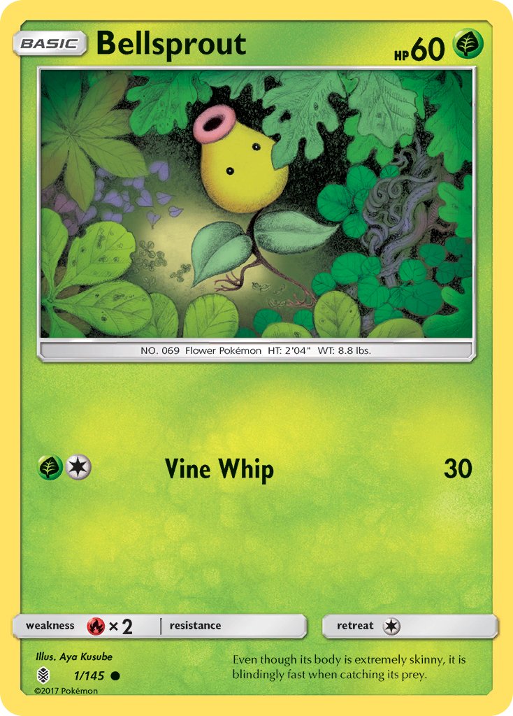 Bellsprout (1/145) [Sun & Moon: Guardians Rising] - Dark Crystal Cards