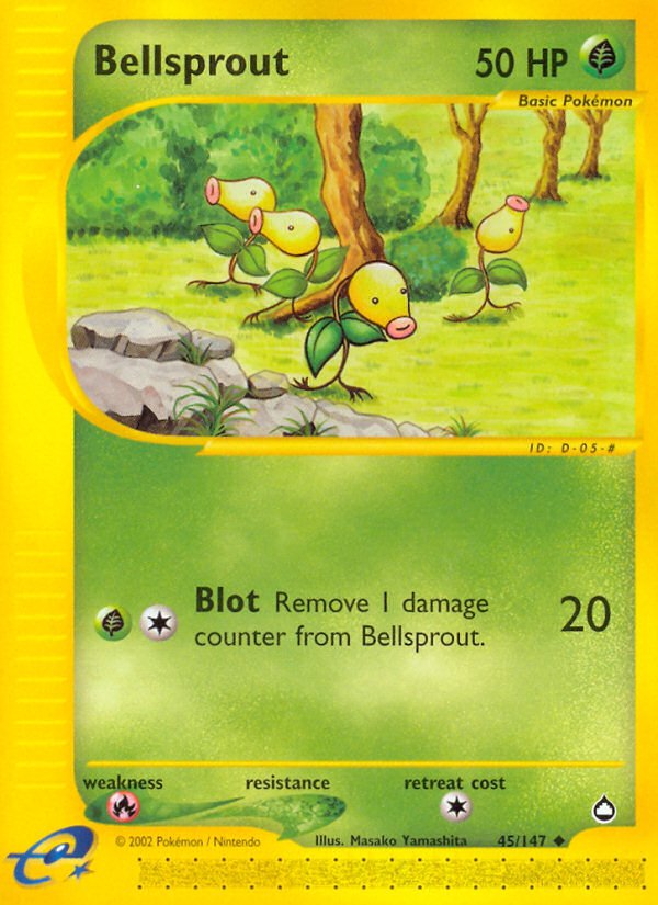 Bellsprout (45/147) [Aquapolis] - Dark Crystal Cards