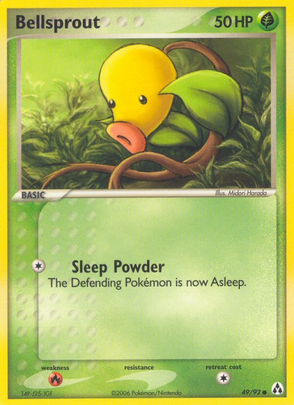 Bellsprout (49/92) [EX: Legend Maker] - Dark Crystal Cards