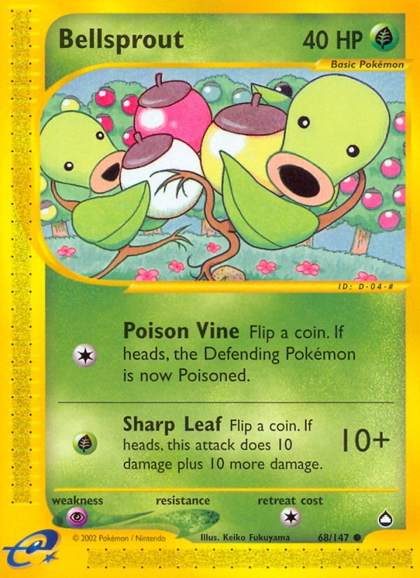 Bellsprout (68/147) [Aquapolis] - Dark Crystal Cards