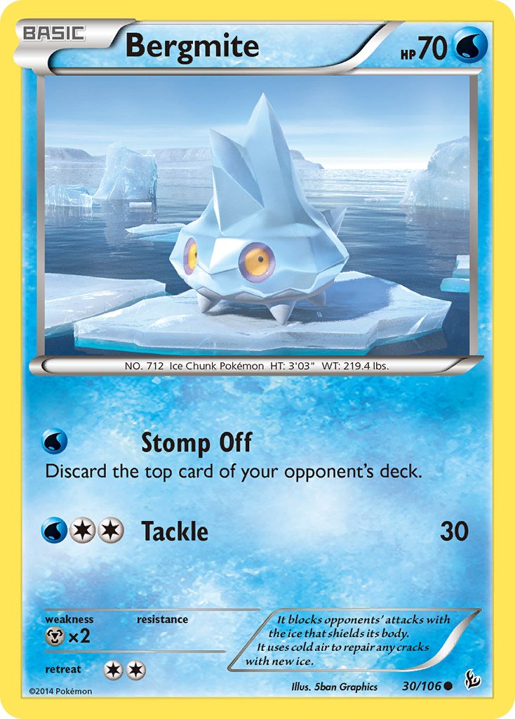 Bergmite (30/106) [XY: Flashfire] - Dark Crystal Cards