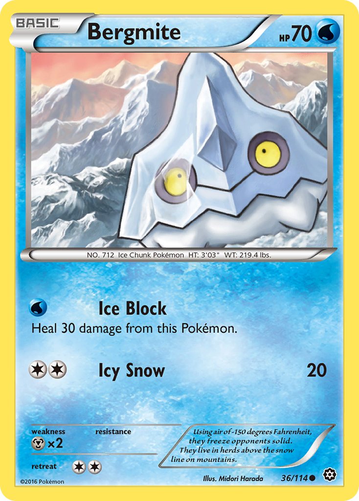 Bergmite (36/114) [XY: Steam Siege] - Dark Crystal Cards