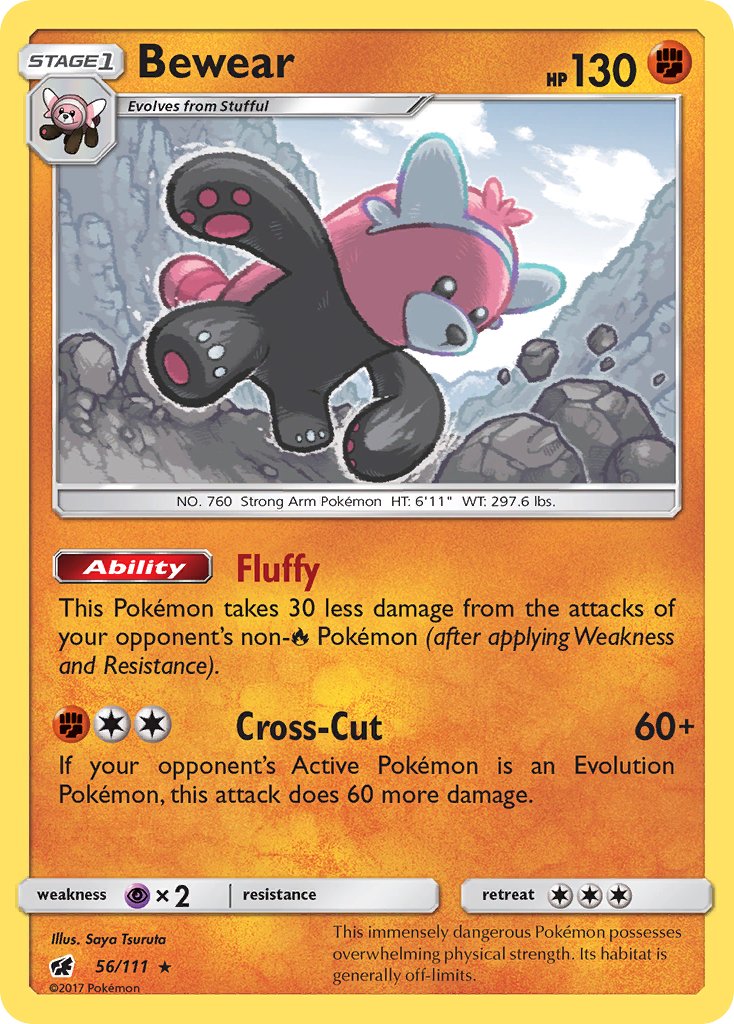 Bewear (56/111) [Sun & Moon: Crimson Invasion] - Dark Crystal Cards