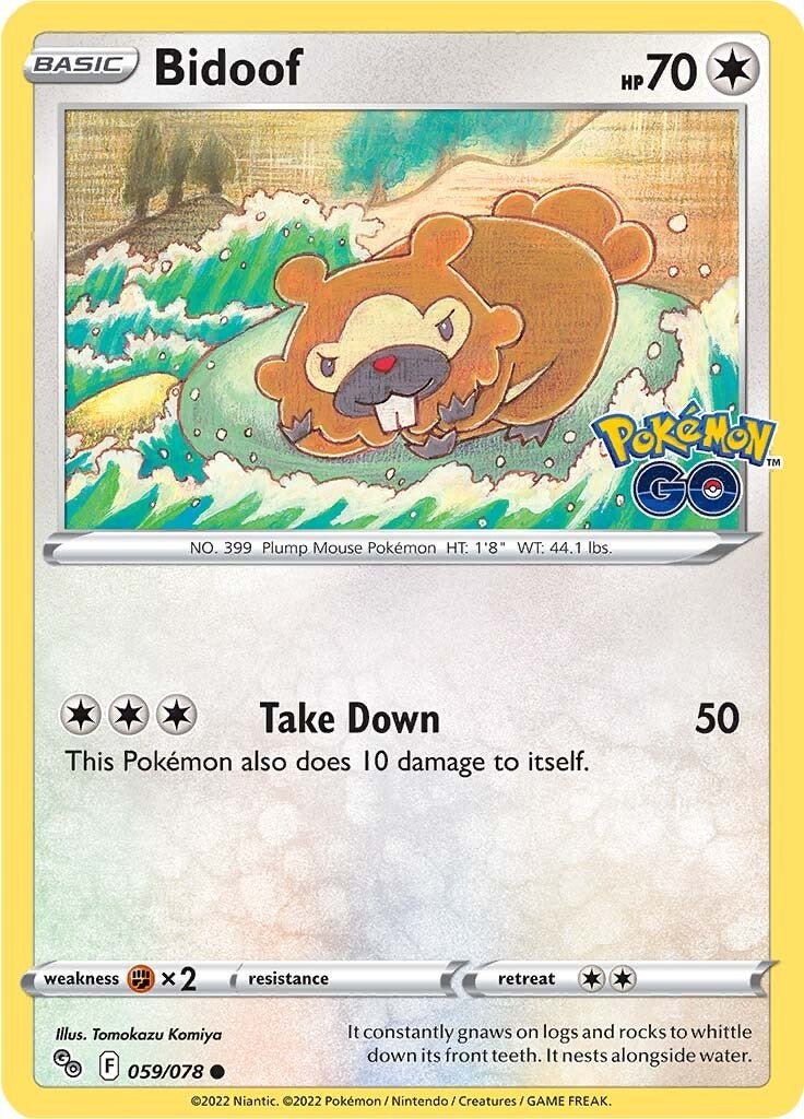 Bidoof (059/078) [Pokémon GO] - Dark Crystal Cards