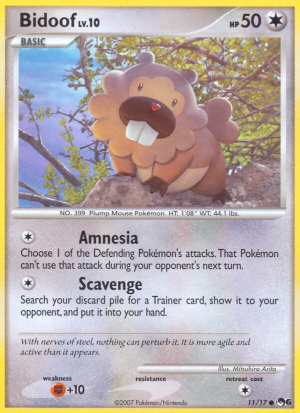 Bidoof (11/17) [POP Series 6] - Dark Crystal Cards