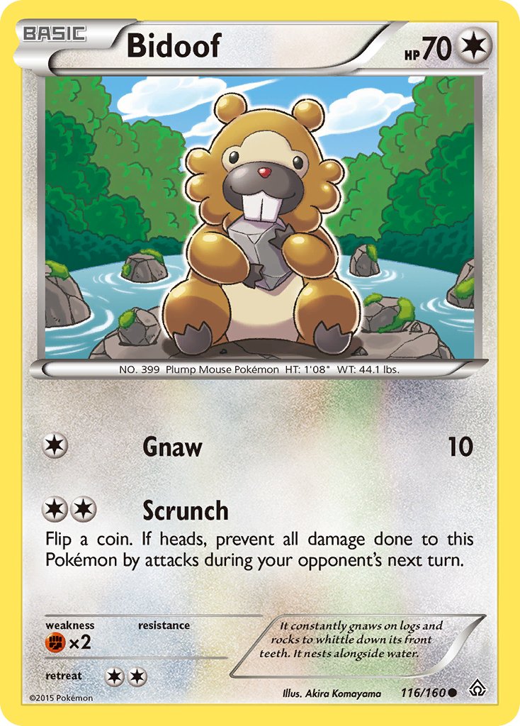 Bidoof (116/160) [XY: Primal Clash] - Dark Crystal Cards