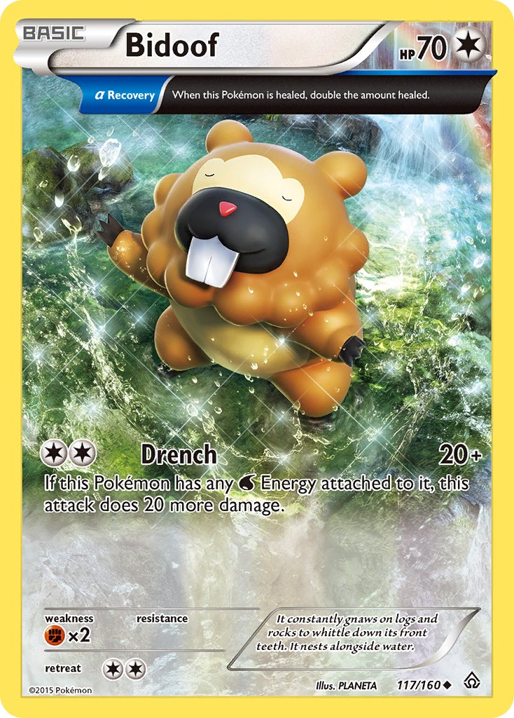 Bidoof (117/160) [XY: Primal Clash] - Dark Crystal Cards