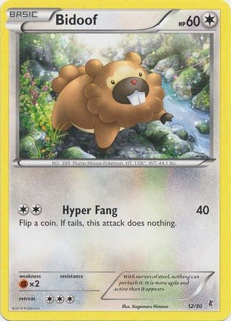 Bidoof (12/30) [XY: Trainer Kit 1 - Bisharp] - Dark Crystal Cards