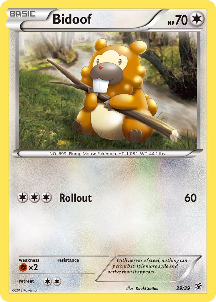 Bidoof (29/39) [XY: Kalos Starter Set] - Dark Crystal Cards