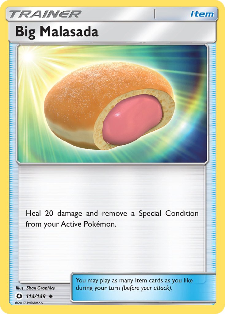 Big Malasada (114/149) [Sun & Moon: Base Set] - Dark Crystal Cards