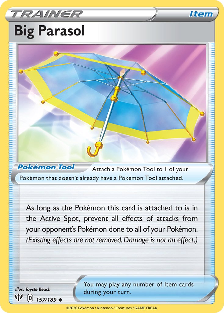 Big Parasol (157/189) [Sword & Shield: Darkness Ablaze] - Dark Crystal Cards