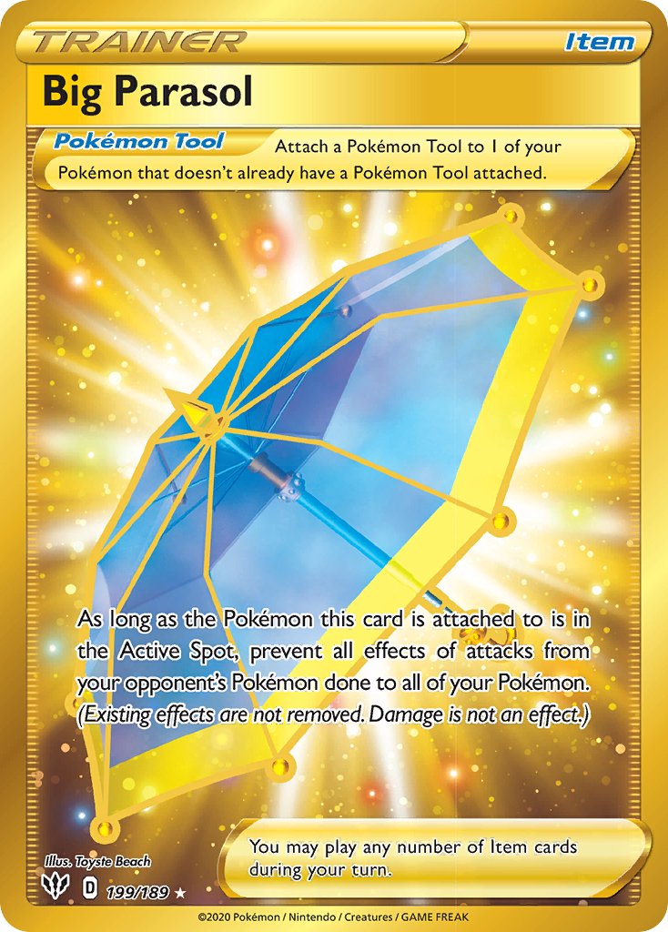 Big Parasol (199/189) [Sword & Shield: Darkness Ablaze] - Dark Crystal Cards