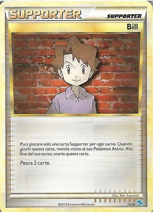 Bill (18/30) [HeartGold & SoulSilver: Trainer Kit - Gyarados] - Dark Crystal Cards