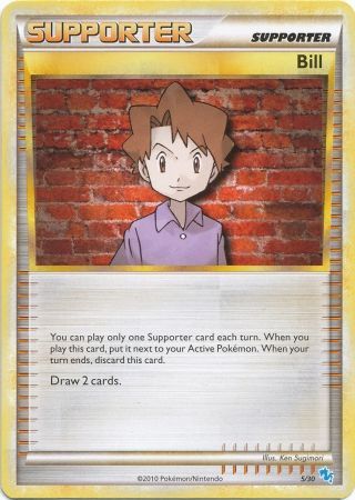 Bill (5/30) [HeartGold & SoulSilver: Trainer Kit - Gyarados] - Dark Crystal Cards