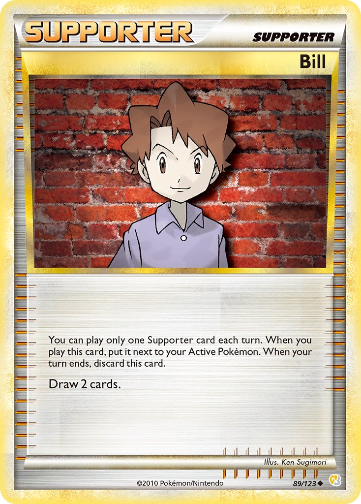 Bill (89/123) [HeartGold & SoulSilver: Base Set] - Dark Crystal Cards