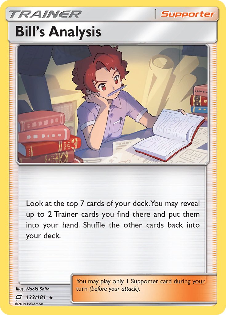 Bill's Analysis (133/181) [Sun & Moon: Team Up] - Dark Crystal Cards