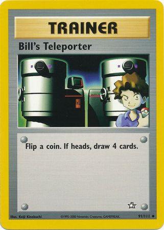 Bill's Teleporter (91/111) [Neo Genesis Unlimited] - Dark Crystal Cards