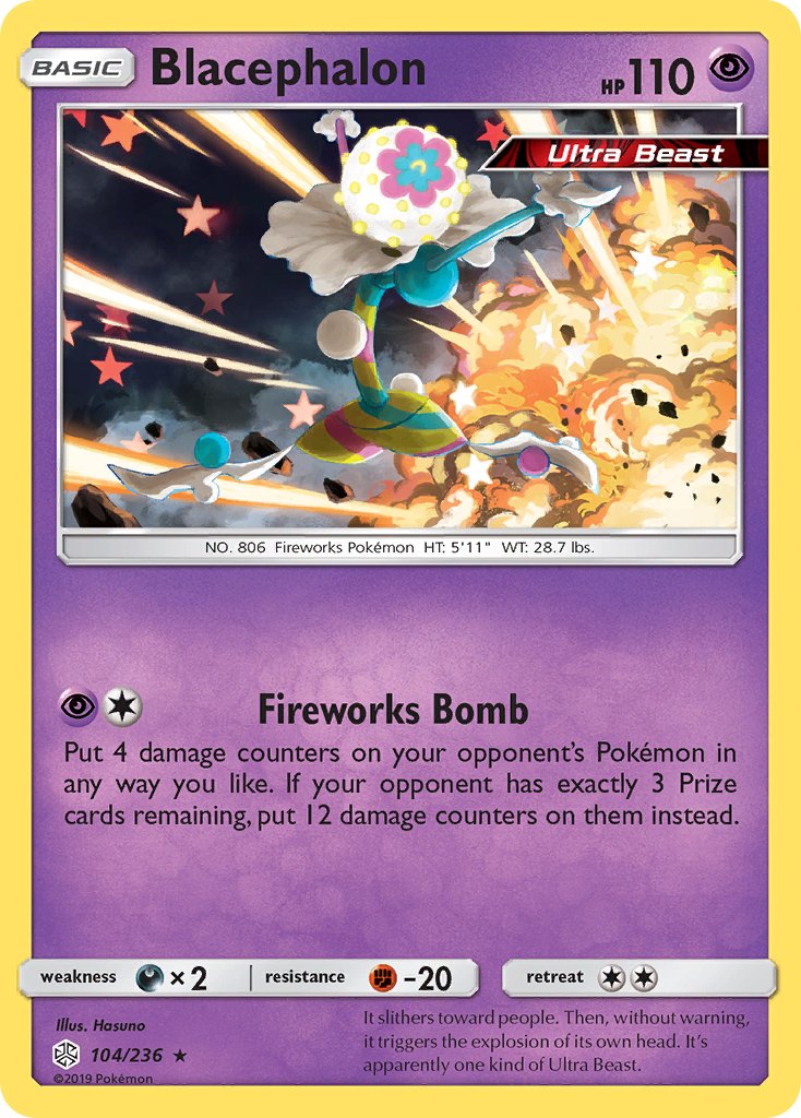 Blacephalon (104/236) [Sun & Moon: Cosmic Eclipse] - Dark Crystal Cards