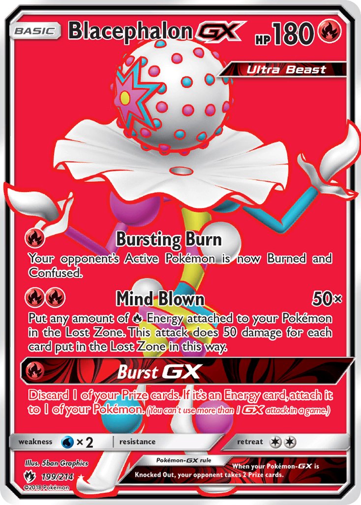 Blacephalon GX (199/214) [Sun & Moon: Lost Thunder] - Dark Crystal Cards