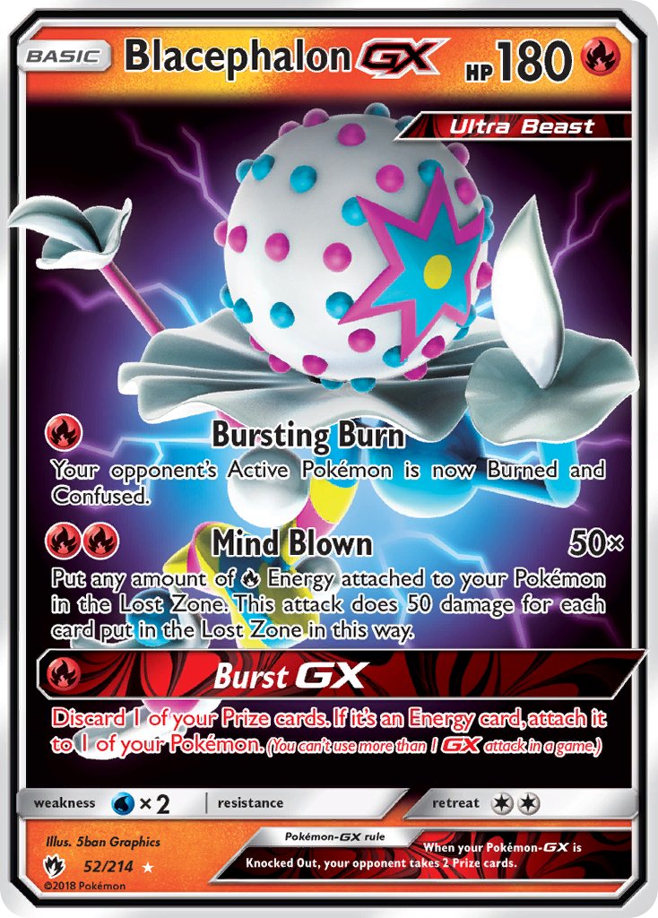 Blacephalon GX (52/214) [Sun & Moon: Lost Thunder] - Dark Crystal Cards