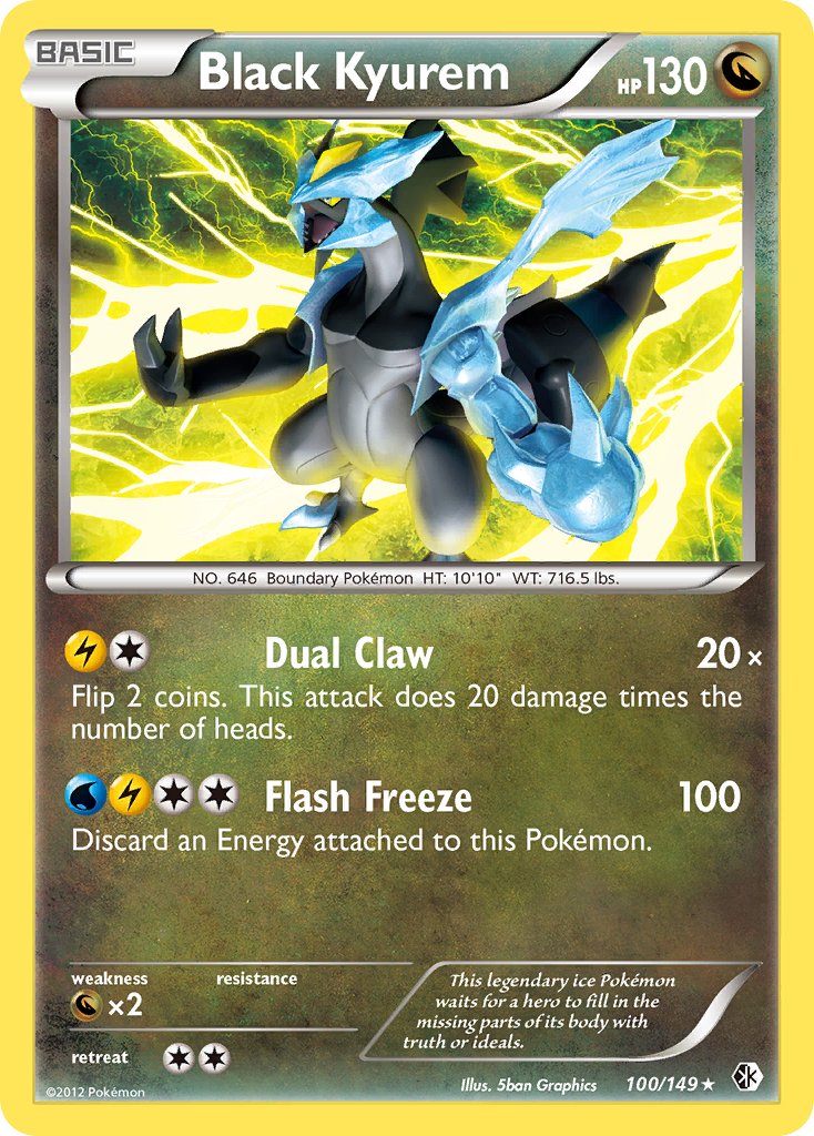 Black Kyurem (100/149) [Black & White: Boundaries Crossed] - Dark Crystal Cards