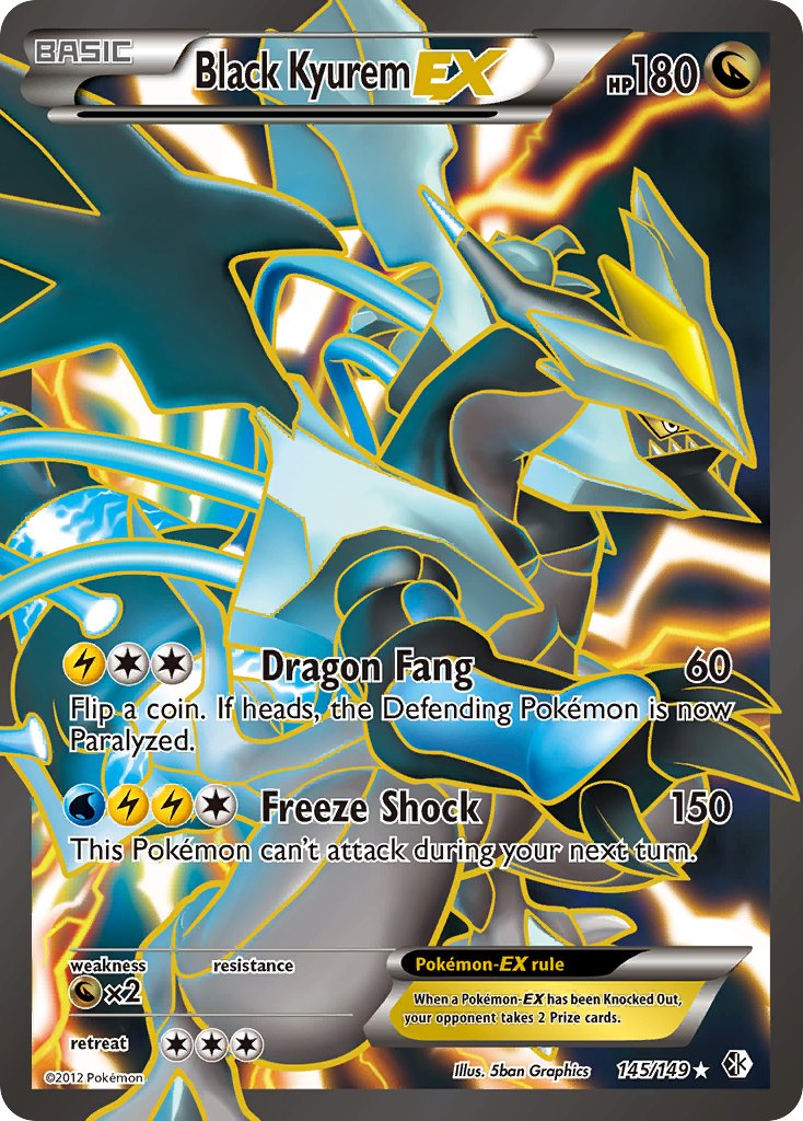 Black Kyurem EX (145/149) [Black & White: Boundaries Crossed] - Dark Crystal Cards