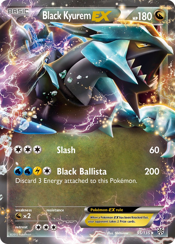 Black Kyurem EX (95/135) [Black & White: Plasma Storm] - Dark Crystal Cards