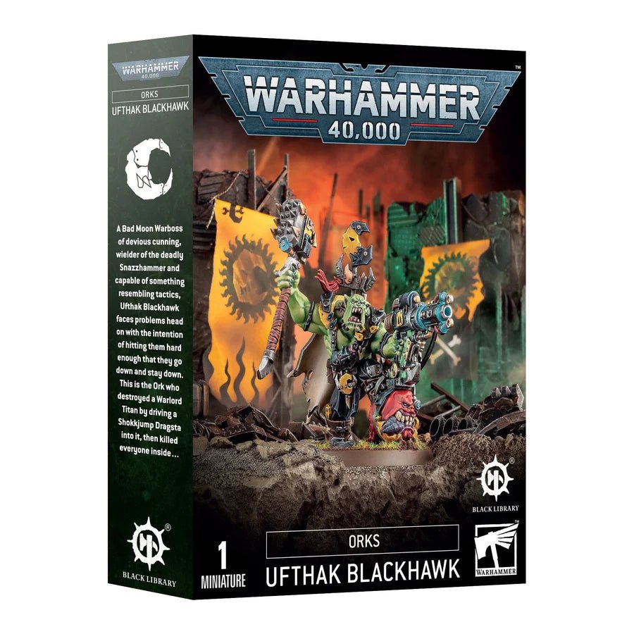 Black Library Orks Ufthak Blackhawk - Dark Crystal Cards