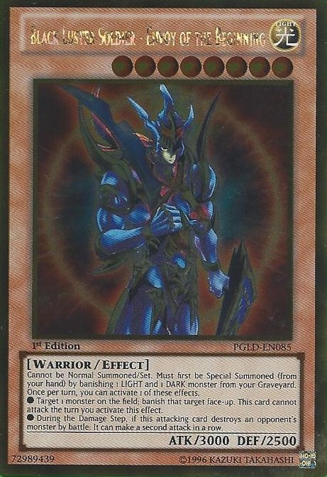 Black Luster Soldier - Envoy of the Beginning [PGLD - EN085] Gold Rare - Dark Crystal Cards