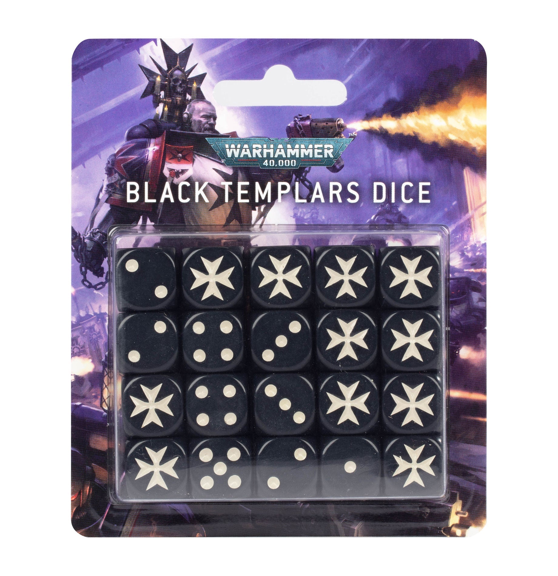 Black Templars Dice Set - Dark Crystal Cards