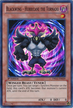 Blackwing - Hurricane the Tornado [DRLG - EN029] Super Rare - Dark Crystal Cards