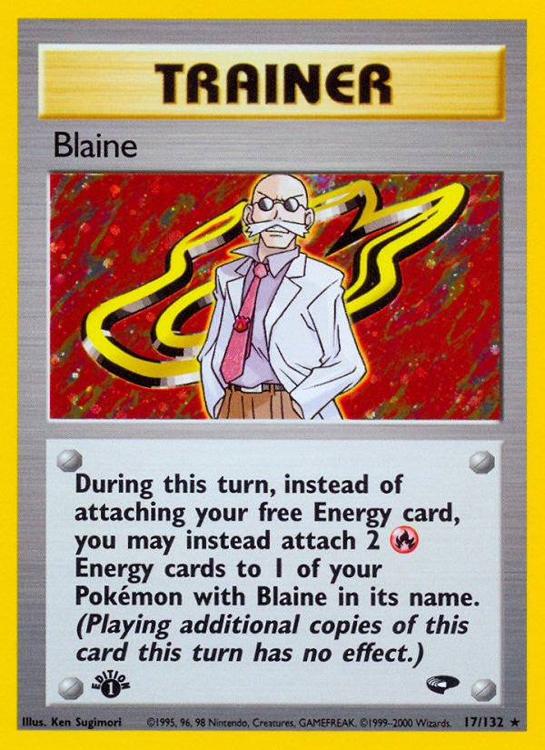 Blaine (17/132) [Gym Challenge 1st Edition] - Dark Crystal Cards