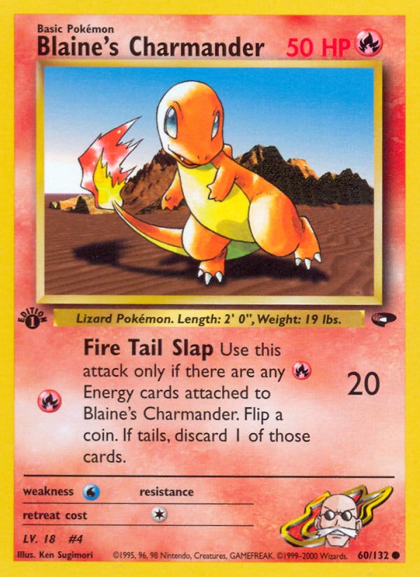 Blaine's Charmander (60/132) [Gym Challenge 1st Edition] - Dark Crystal Cards