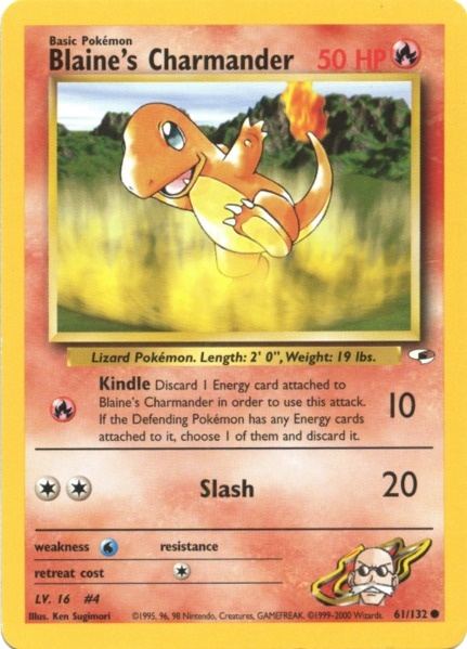 Blaine's Charmander (61/132) [Gym Heroes Unlimited] - Dark Crystal Cards