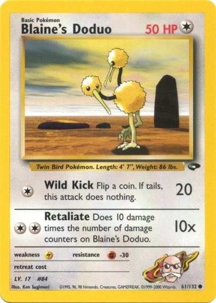 Blaine's Doduo (61/132) [Gym Challenge Unlimited] - Dark Crystal Cards