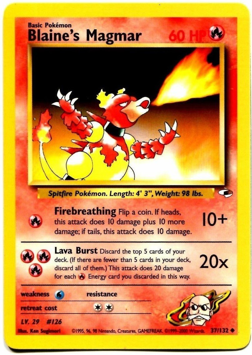 Blaine's Magmar (37/132) [Gym Heroes Unlimited] - Dark Crystal Cards