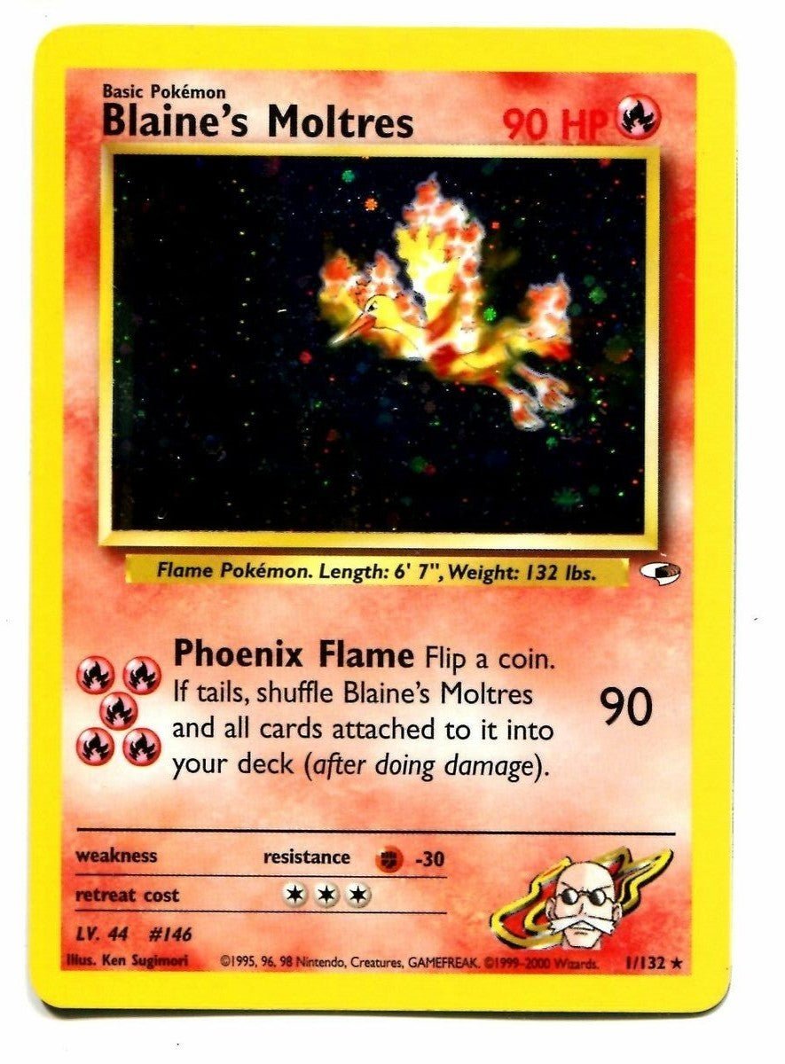 Blaine's Moltres (1/132) [Gym Heroes Unlimited] - Dark Crystal Cards