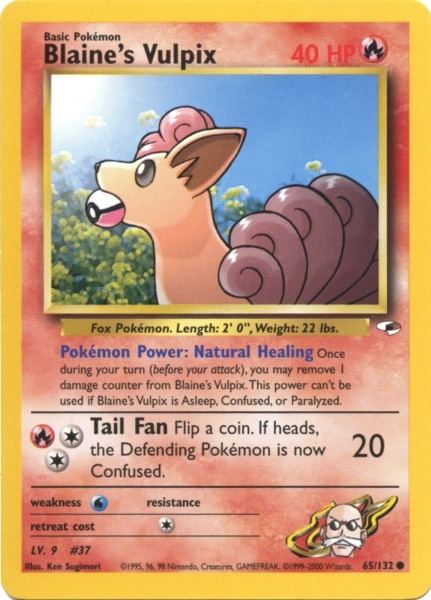 Blaine's Vulpix (65/132) [Gym Heroes Unlimited] - Dark Crystal Cards