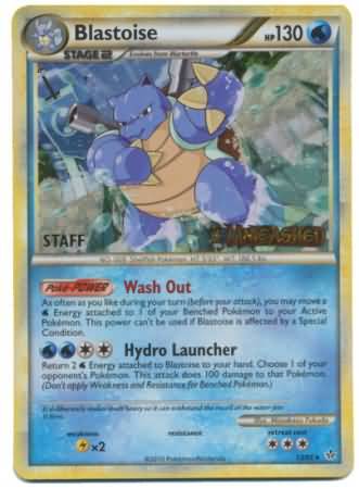 Blastoise (13/95) (Staff Prerelease Promo) [HeartGold & SoulSilver: Black Star Promos] - Dark Crystal Cards